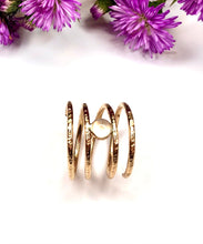 Load image into Gallery viewer, Gold Spiral Moonstone Ring
