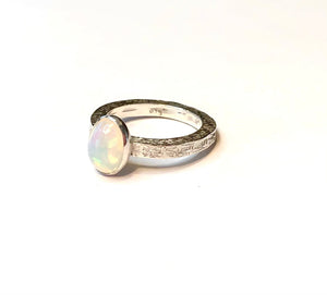 Natural Ethiopian Opal Ring