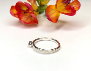 Natural Moonstone Solitaire Ring