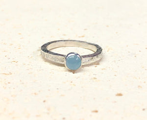 Aquamarine Serenity Ring