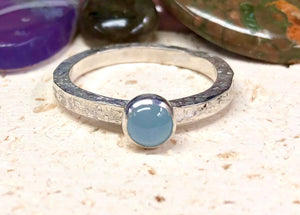 Aquamarine Serenity Ring