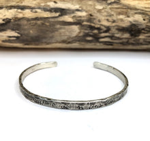 Load image into Gallery viewer, Textured Sterling Silver Cuff Bracelet - 4.8mm
