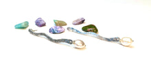 Load image into Gallery viewer, Wavy Genuine Pearl and Sterling Silver Drop Earrings
