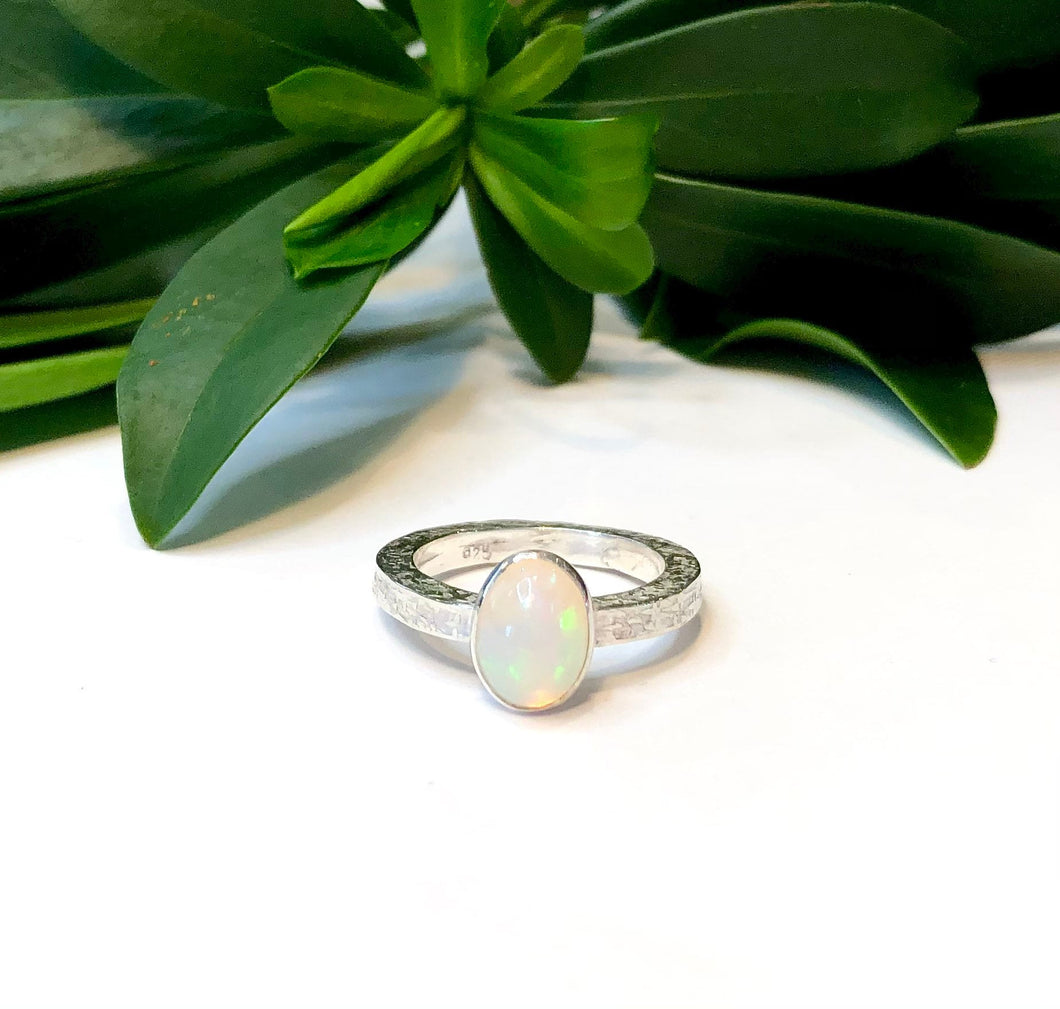 Natural Ethiopian Opal Ring