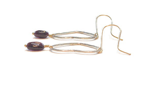 In Love Earrings - Genuine Garnets