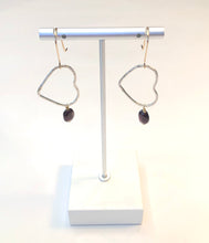 Load image into Gallery viewer, In Love Earrings - Genuine Garnets
