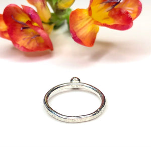 Natural Moonstone Solitaire Ring
