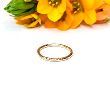 Load image into Gallery viewer, Slim Textured Gold Ring
