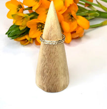 Load image into Gallery viewer, Slim Textured Gold Ring
