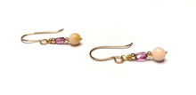 Load image into Gallery viewer, Genuine Opal, Garnet and Gold Earrings
