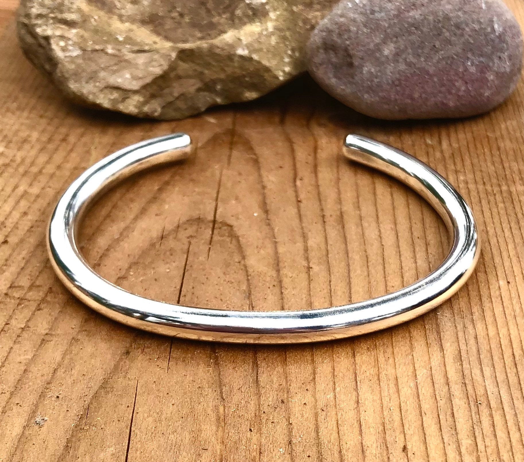 BRITISH Made Mens Silver Cuff Bracelets  LOVE2HAVE in the UK