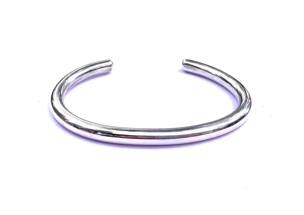 Heavy Solid Sterling Silver Cuff-  5mm Thick