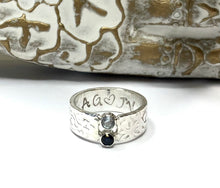 Load image into Gallery viewer, Too Blue - Sapphire and Aquamarine Ring
