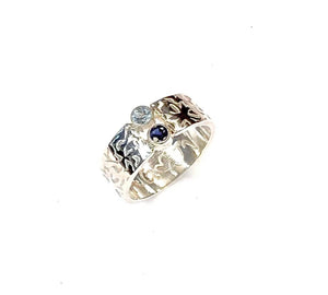 Too Blue - Sapphire and Aquamarine Ring