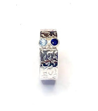 Load image into Gallery viewer, Too Blue - Sapphire and Aquamarine Ring
