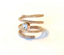 Load image into Gallery viewer, Gold and Gem Spiral Ring - Choose your Gemstone
