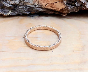 Sparkly Ring Set - One Gold and One Sterling Silver