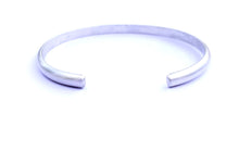 Load image into Gallery viewer, Matte Thick Solid Sterling Silver Cuff Bracelet
