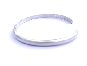 Matte Thick Solid Sterling Silver Cuff Bracelet