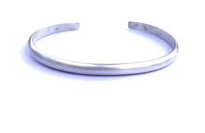 Matte Thick Solid Sterling Silver Cuff Bracelet