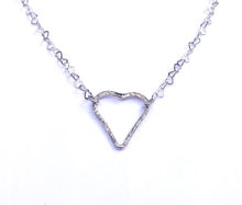 Load image into Gallery viewer, Open Heart Sterling Silver Necklace
