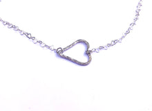 Load image into Gallery viewer, Open Heart Sterling Silver Necklace
