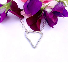 Load image into Gallery viewer, Open Heart Sterling Silver Necklace
