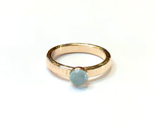 Load image into Gallery viewer, Gold Aquamarine Ring Set

