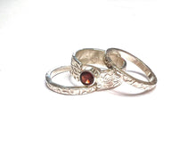 Load image into Gallery viewer, Personalized Genuine Garnet Ring Set
