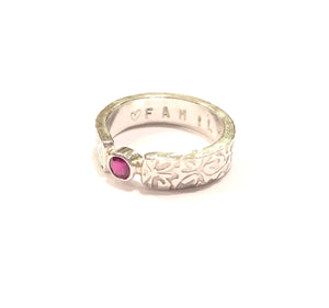 Genuine Ruby Family Ring