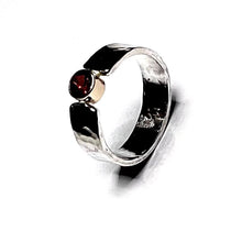 Load image into Gallery viewer, Garnet Solitaire Ring Set
