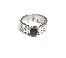 Load image into Gallery viewer, Personalized Genuine Garnet Ring Set
