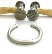 Load image into Gallery viewer, Heaviest Gauge Silver Cuff Bracelet - Matte - 6.55mm Thick
