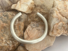 Load image into Gallery viewer, Heaviest Gauge Silver Cuff Bracelet - Matte - 6.55mm Thick
