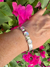 Load image into Gallery viewer, Sterling Silver Clear Quartz Cuff Bracelet
