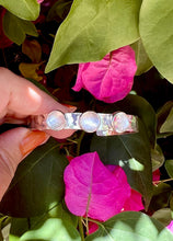 Load image into Gallery viewer, Sterling Silver Clear Quartz Cuff Bracelet
