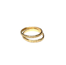 Load image into Gallery viewer, Gold and Silver Garnet Ring Set
